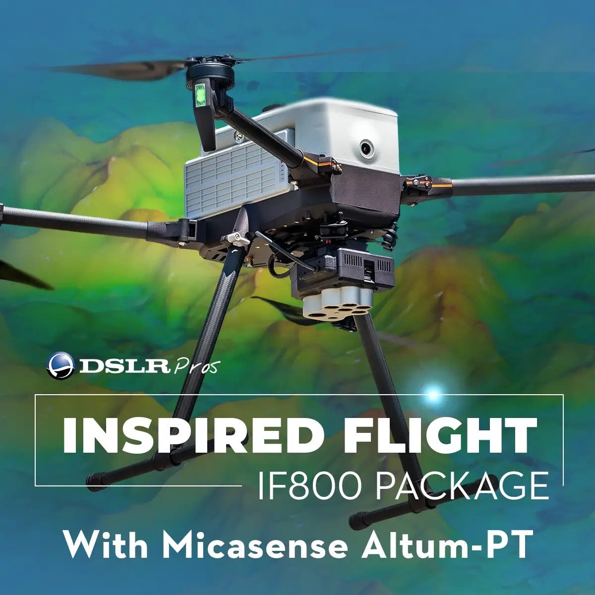 DSLRPros Inspired Flight IF800 MicaSense Altum PT Combo overview graphic
