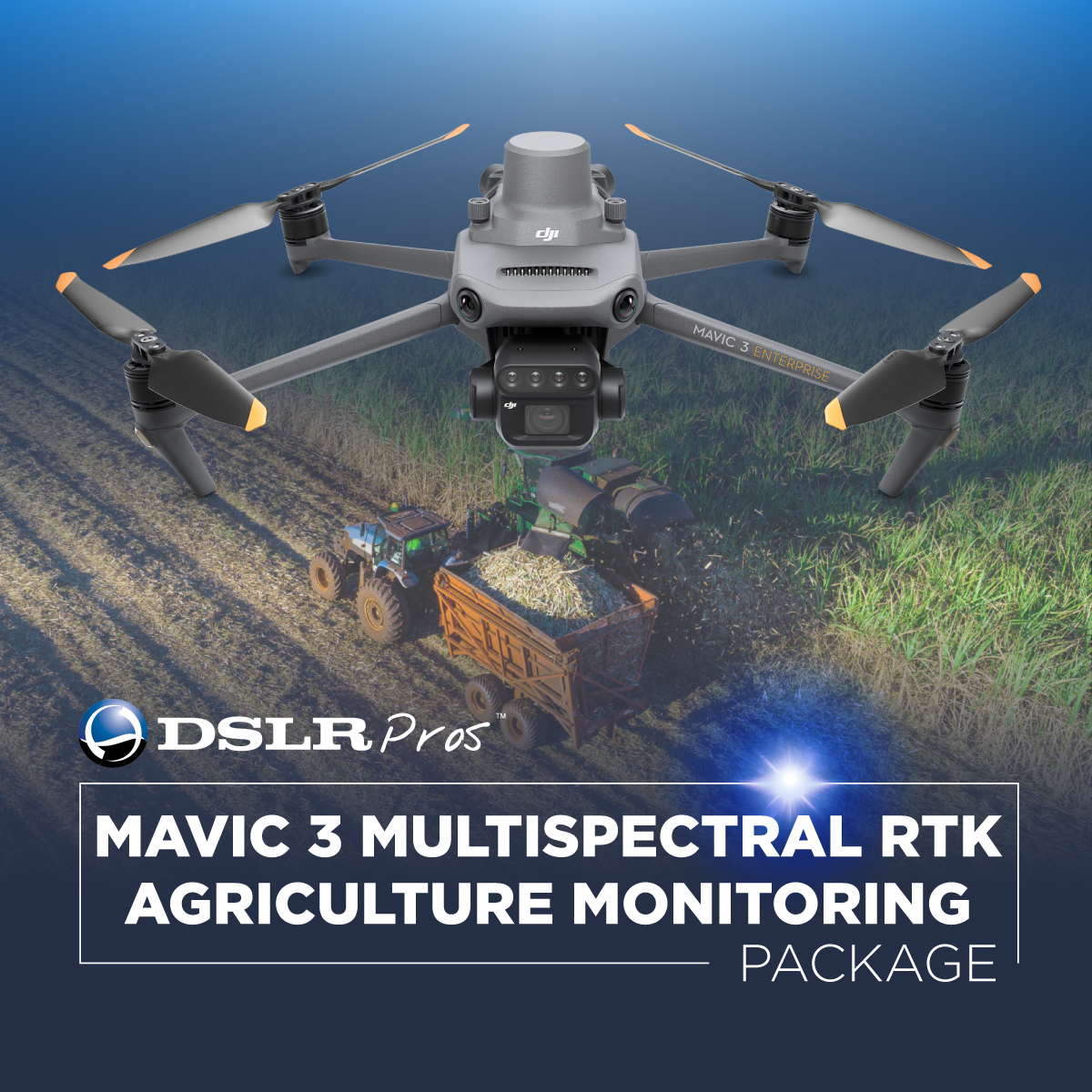 DSLRPros DJI Mavic 3 Multispectral RTK Agriculture Monitoring Package overview graphic