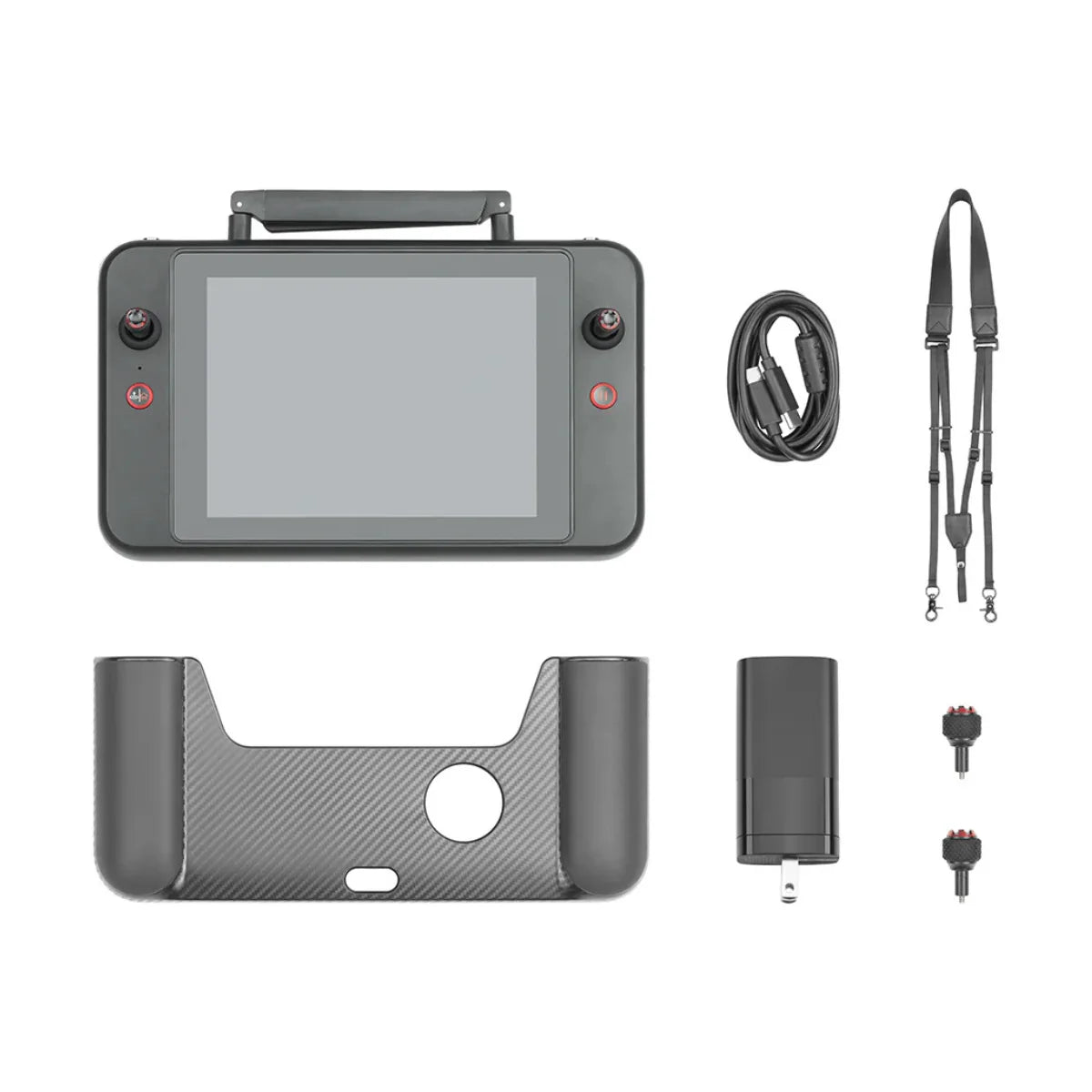 Autel 7.9-inch Smart Controller kit with cables, mounting bracket, battery, and adapters