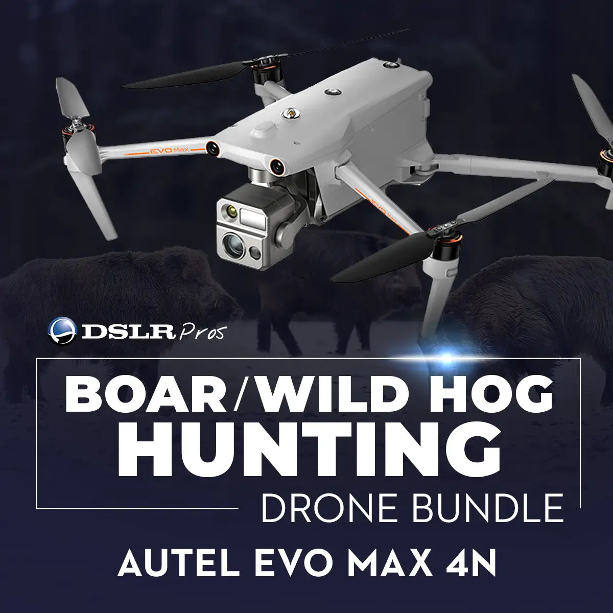 DSLRPros Boar/Wild Hog Hunting Drone Bundle, package contents