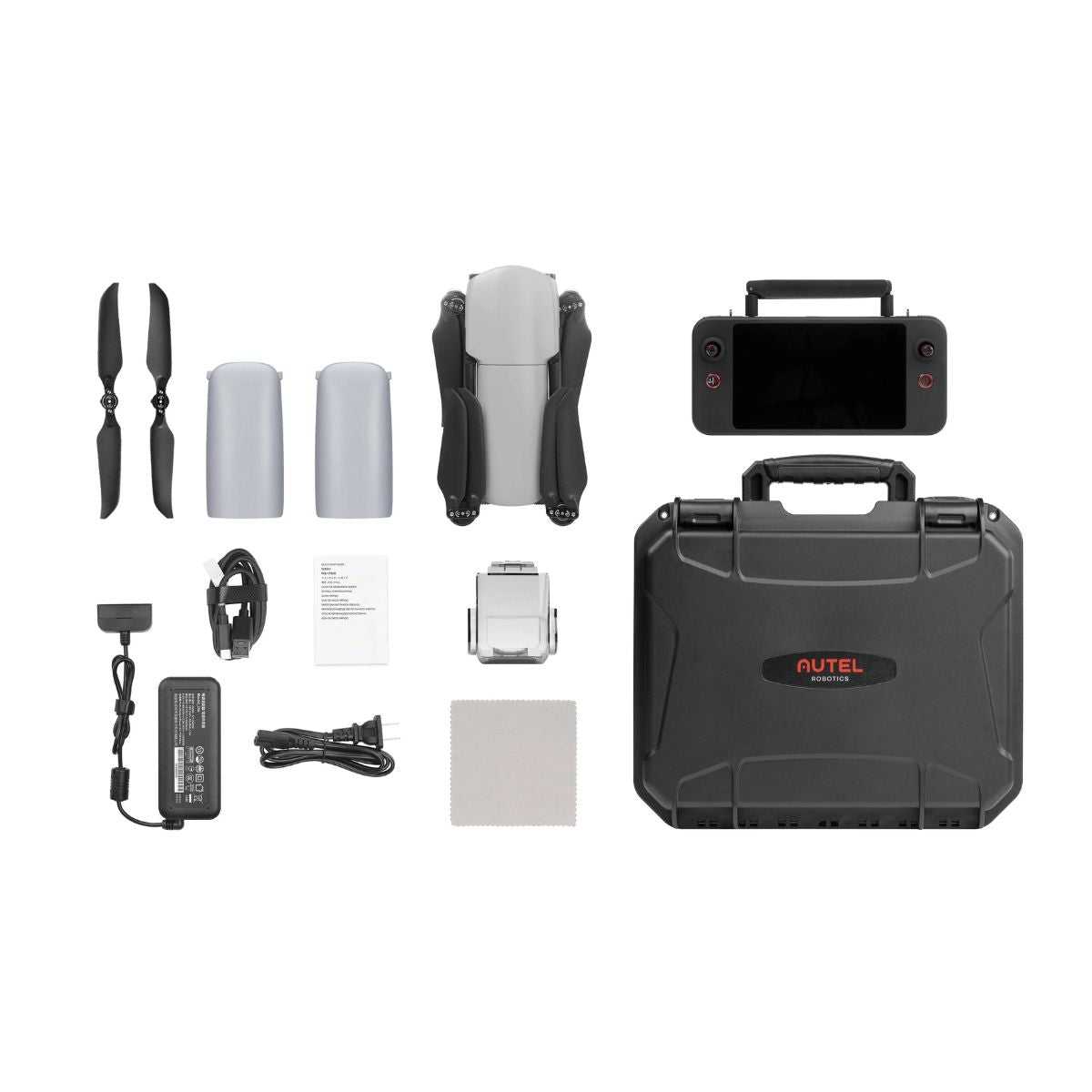 Angled front view of Autel EVO Lite 640T Enterprise drone with extended propellers