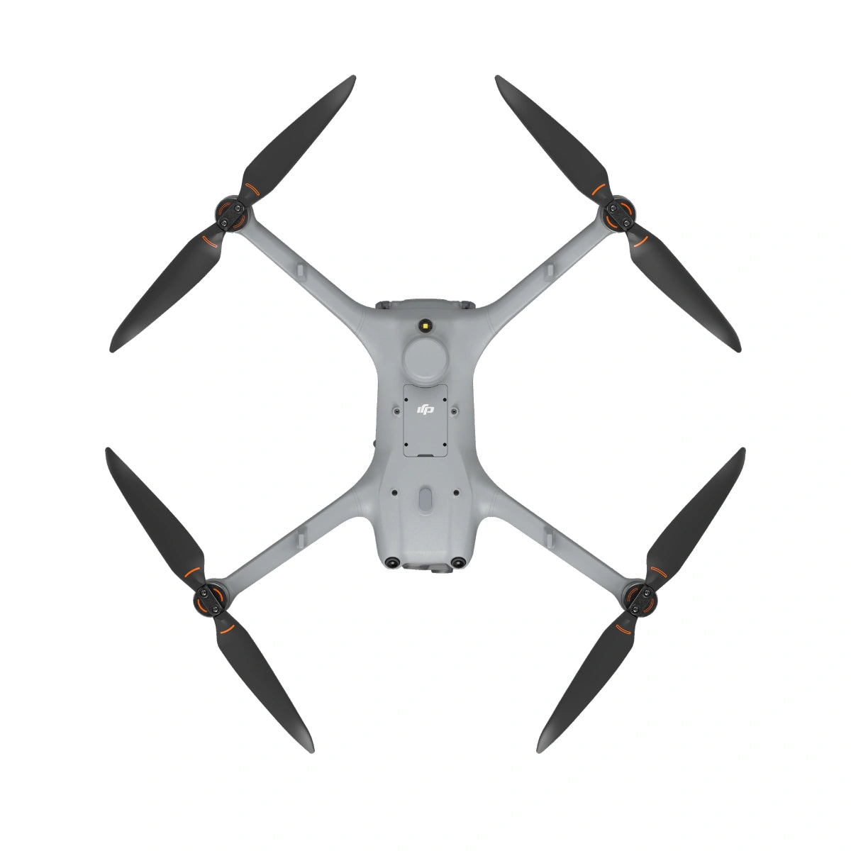 DJI Matrice 4TD aircraft, top view with propellers extended