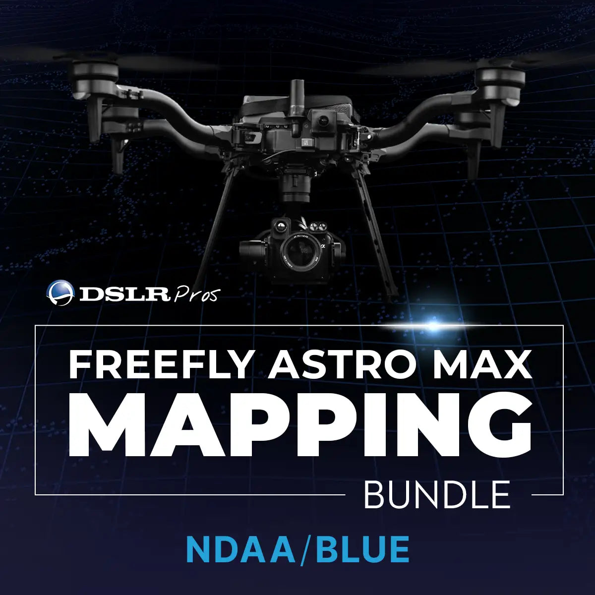 DSLRPros Freefly Astro Max Mapping Bundle (NDAA/Blue), package contents