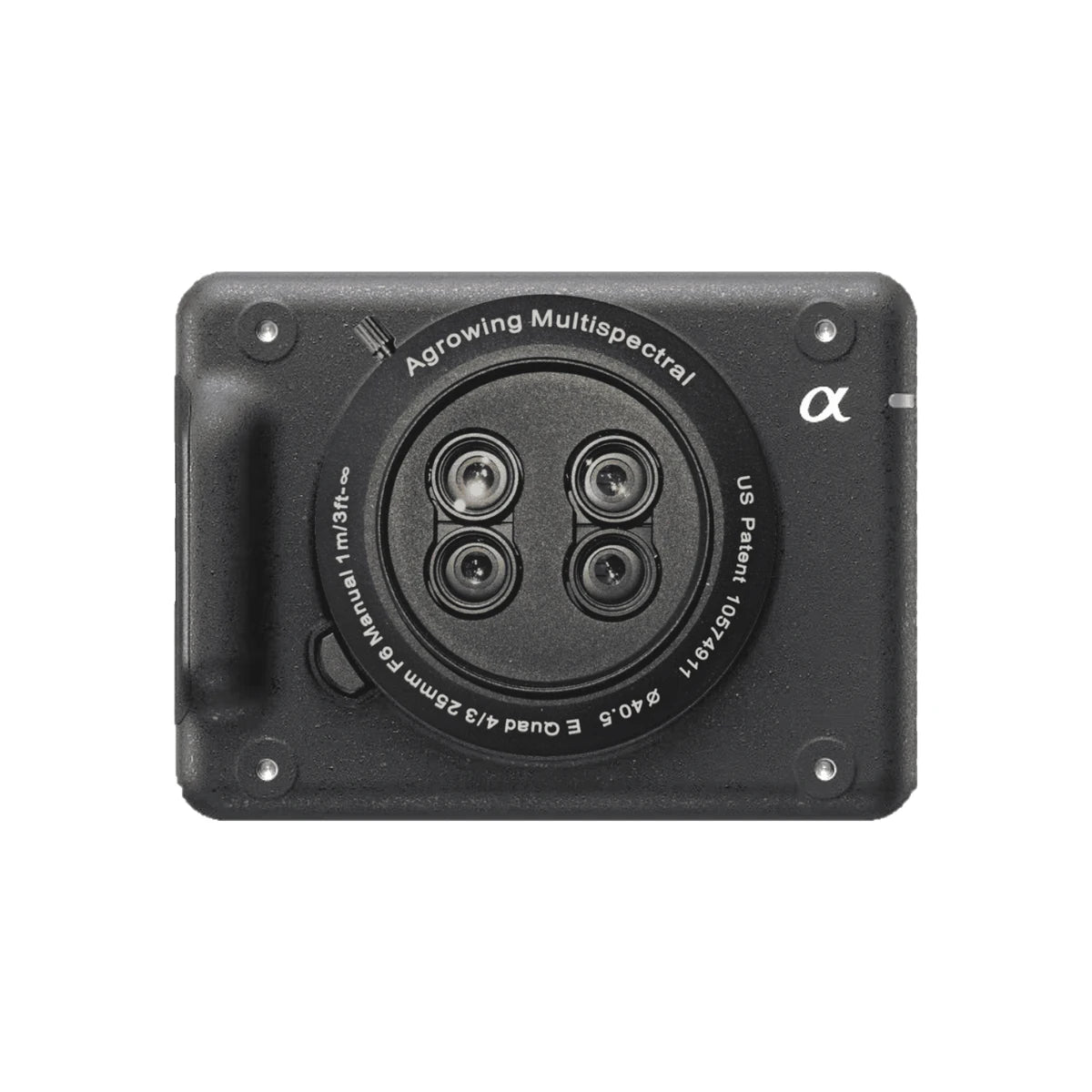 WISPR Sony LR1 Agrowing Quad Lens, front view showing four lens elements