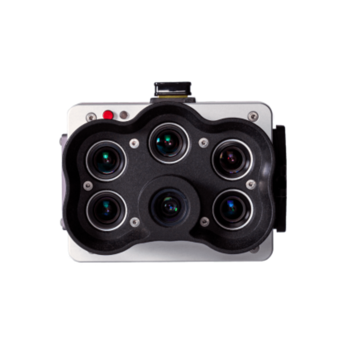 MicaSense RedEdge-P multispectral camera, front view showing the lens array