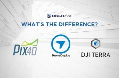 Comparison of Pix4D, DroneDeploy, and DJI Terra drone mapping software platforms for photogrammetry, aerial surveying, 3D modeling, inspection, and enterprise GIS workflows.