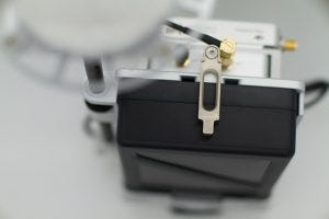 Close-up of the DJI Matrice 210 RTK Ground Station and Datalink hardware used for enterprise drone communication, RTK positioning, mission planning, and professional UAV operations.