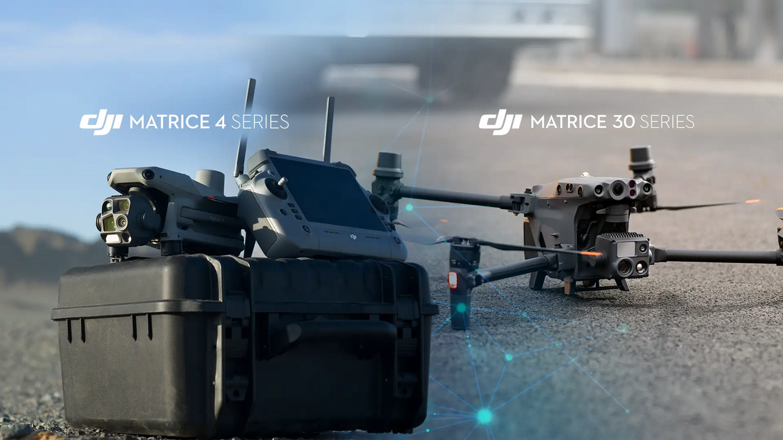 DJI Matrice 4 Series and DJI Matrice 30 Series drones compared for enterprise missions, highlighting payloads, flight performance, and inspection capabilities.