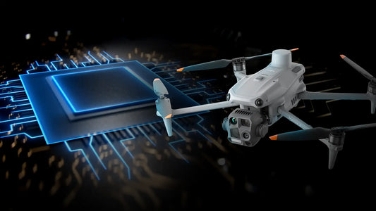 DJI Matrice 4 Series drone using advanced LiDAR and AI-powered terrain mapping technology to create high-precision 3D models for enterprise surveying.
