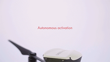 ParaZero SafeAir drone parachute system installed on a DJI Matrice 600, featuring autonomous parachute deployment, emergency motor shutdown, and enhanced flight safety.