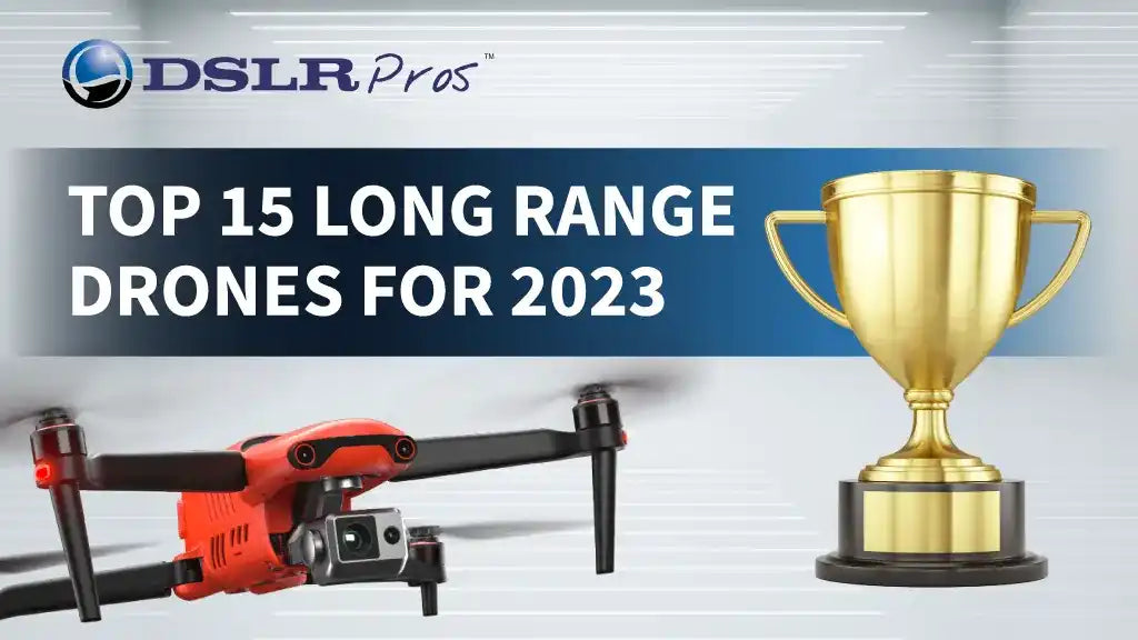 Top 15 long-range drones of 2023 featuring the Autel EVO II Pro V3, highlighting extended flight range, performance, and aerial imaging capabilities.