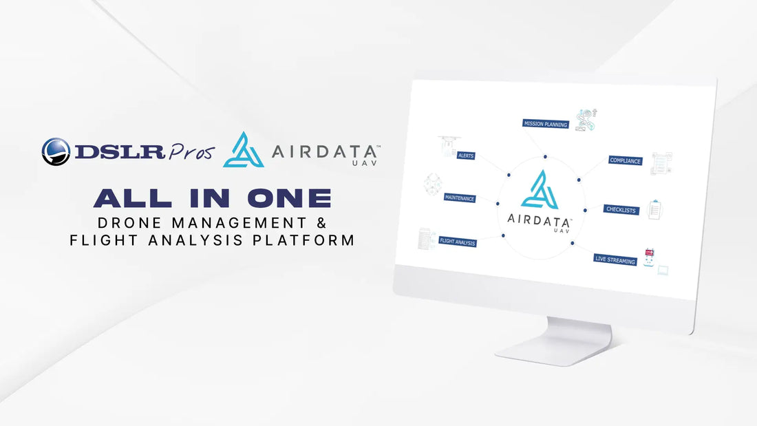 AirData Enterprise drone fleet management platform dashboard for flight analysis, mission planning, compliance, maintenance tracking, and enterprise drone operations.