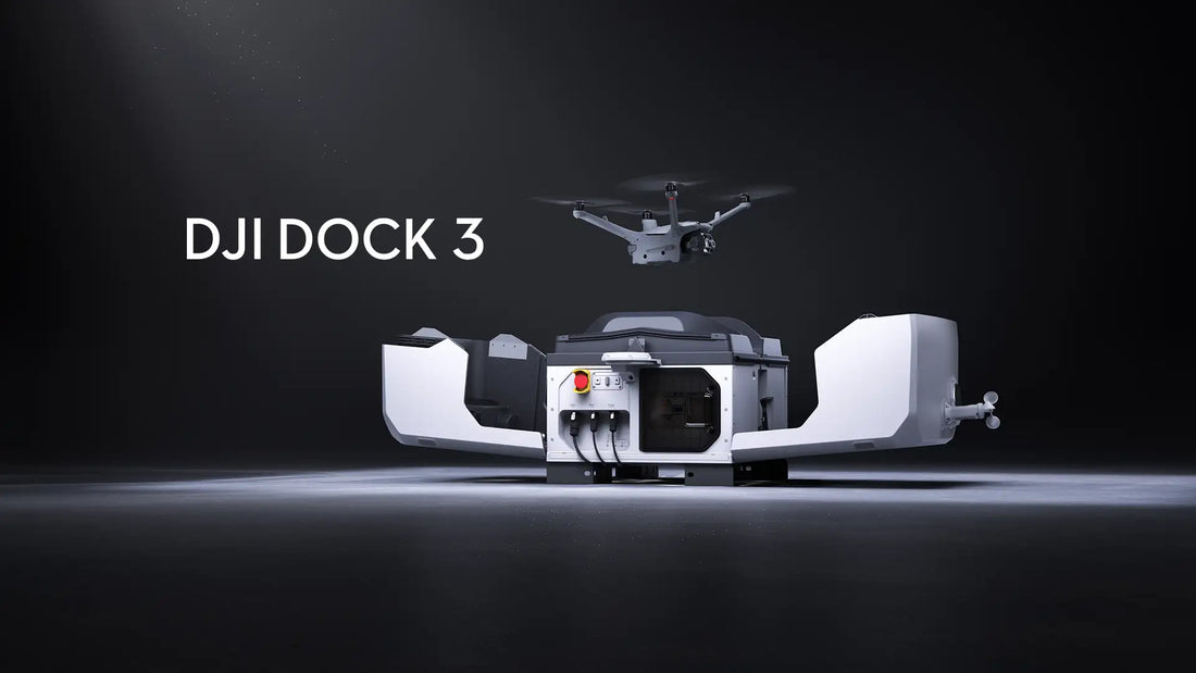 DJI Dock 3 automated drone dock with DJI Matrice 4D aircraft enabling autonomous inspections, remote asset monitoring, and 24/7 enterprise drone operations.