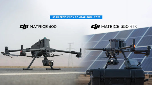 DJI Matrice 400 and Matrice 350 RTK compared for LiDAR mapping, aerial surveying, infrastructure inspections, and enterprise geospatial data collection.