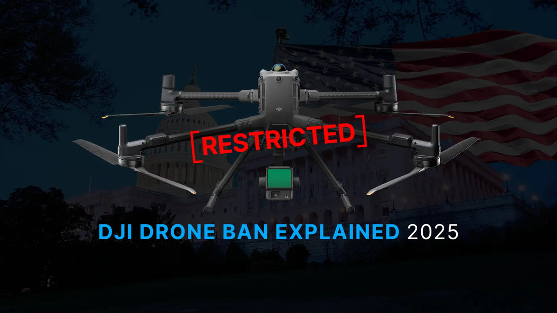 DJI enterprise drone illustrating the 2026 DJI drone ban and NDAA restrictions affecting public safety and enterprise drone operations.