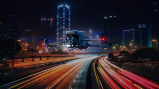 Police DFR drone providing aerial overwatch before patrol arrival