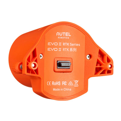 Autel EVO II Enterprise RTK module, underside view showing the connector and label