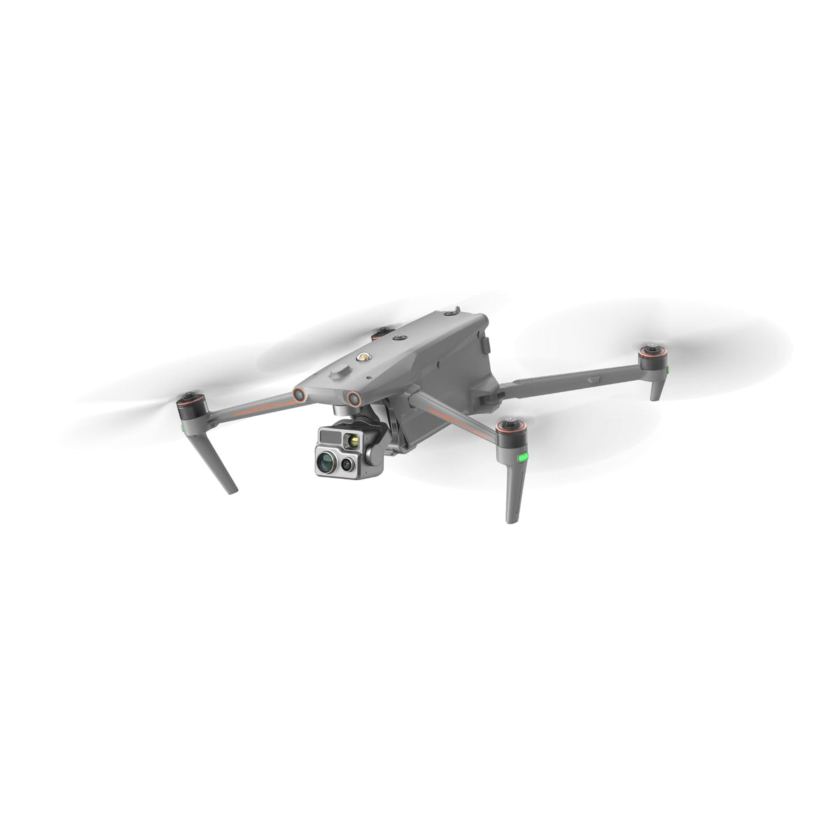 Autel EVO Max 4T XE drone flying with propellers spinning