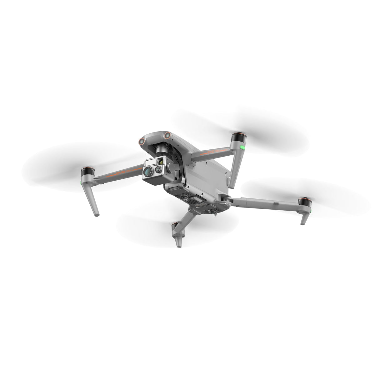 Autel EVO Max 4T XE drone flying with propellers spinning