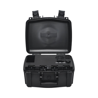Colorado Drone Chargers Matrice 4 PRCS case opened to show the charging panel