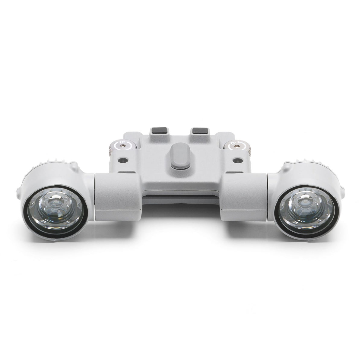 DJI AL1 Spotlight, straight-on front view showing the two light lenses