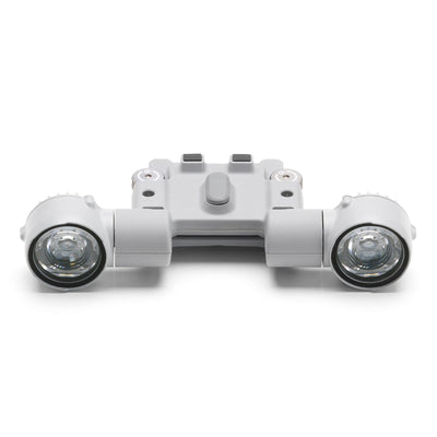 DJI AL1 Spotlight, straight-on front view showing the two light lenses