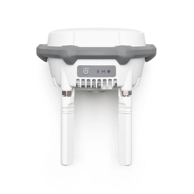 DJI D-RTK 3 Multifunctional Station base, front view showing controls and carrying handle