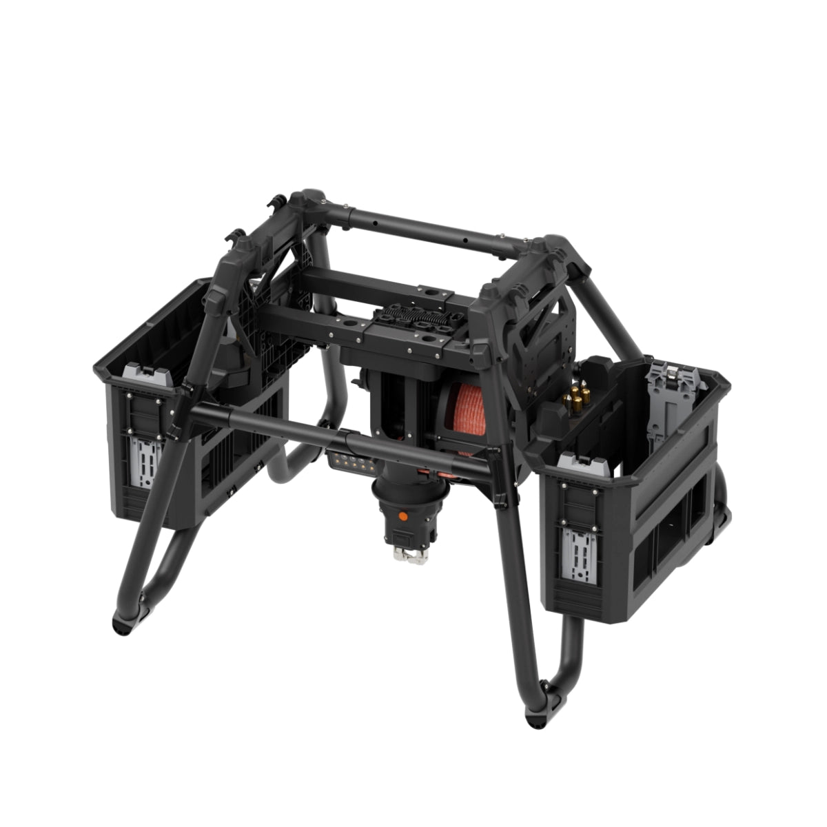DJI FlyCart 100 Flagship Winch System mounted beneath the drone, front view
