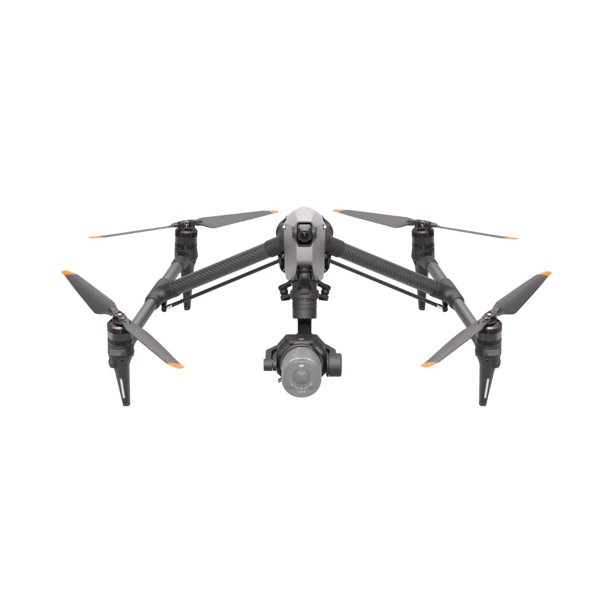 DJI Inspire 3 cinema drone, front three-quarter view with Zenmuse camera mounted