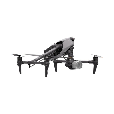 DJI Inspire 3 cinema drone, side profile with Zenmuse camera mounted