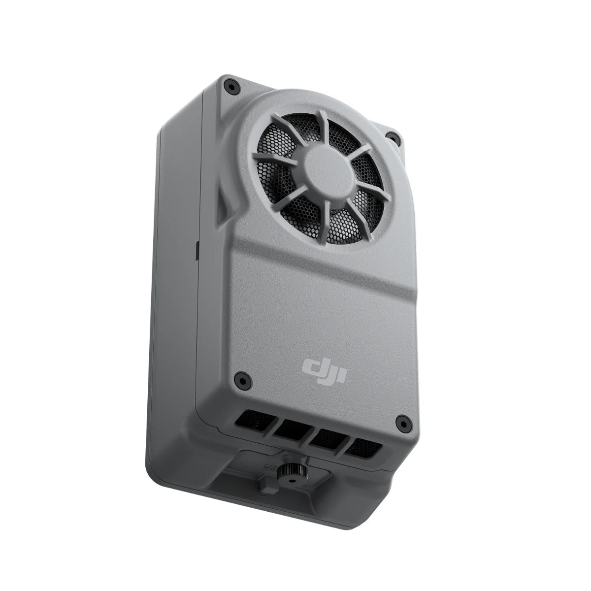 DJI Manifold 3 onboard computer, angled underside view showing vents and connection ports