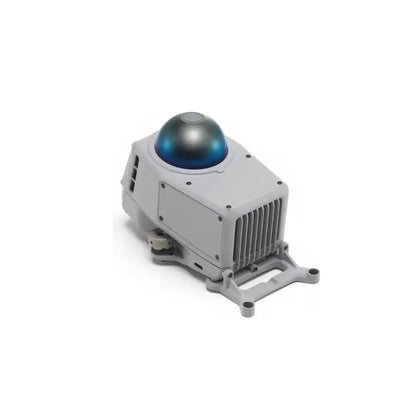 DJI Matrice 4 obstacle sensing module, front three-quarter view with dome sensor