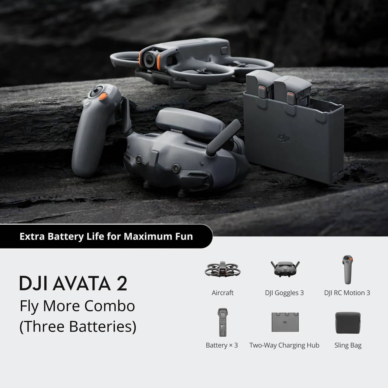 Buy DJI Avata 2 Fly More Combo (Three Batteries) | DSLRPros – DSLRpros