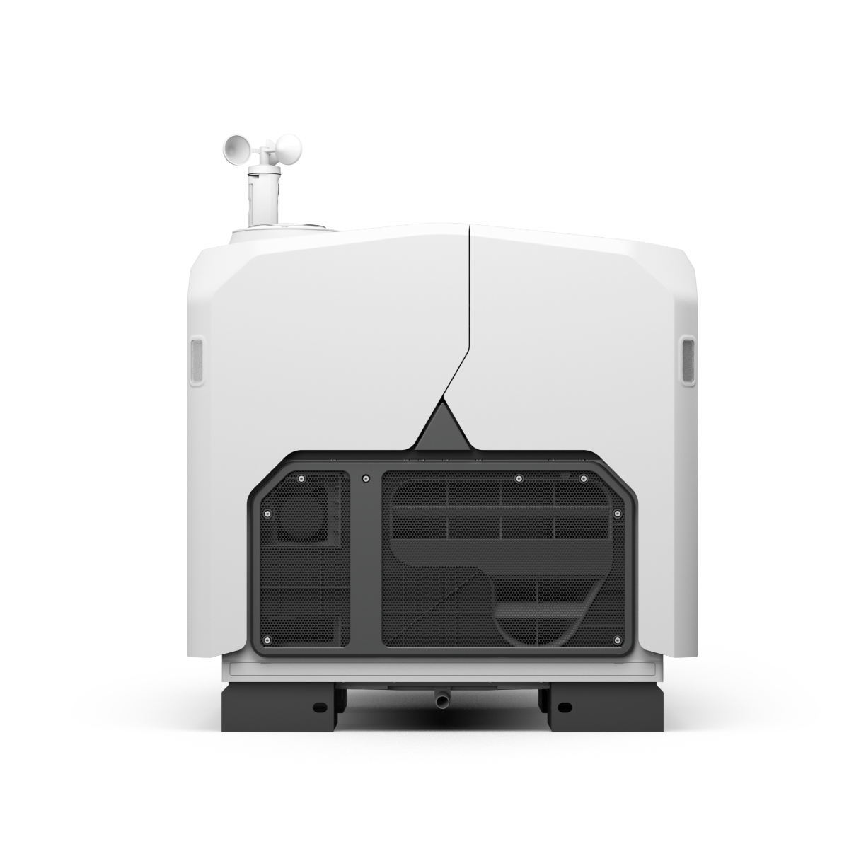 DJI Dock 3, front view showing the open ventilation panel