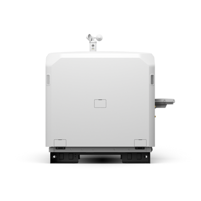 DJI Dock 3, closed exterior view from the opposite side