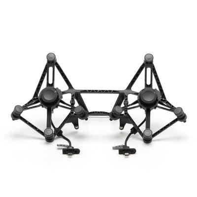 DJI Matrice 400 dual gimbal connector, straight-on front view