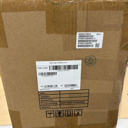 DJI Zenmuse L3 Demo Unit box