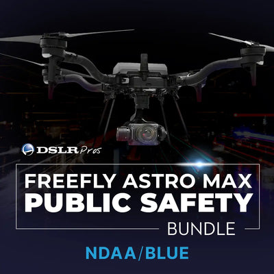 DSLRPros Freefly Astro Max Public Safety Bundle (NDAA/Blue), package contents