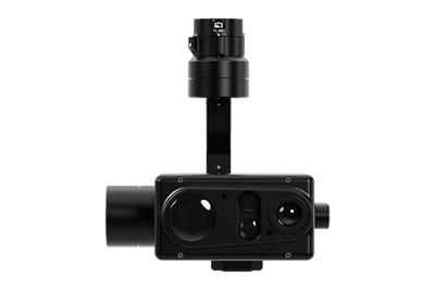 Public safety camera payload for the Inspired Flight IF800, straight-on front view