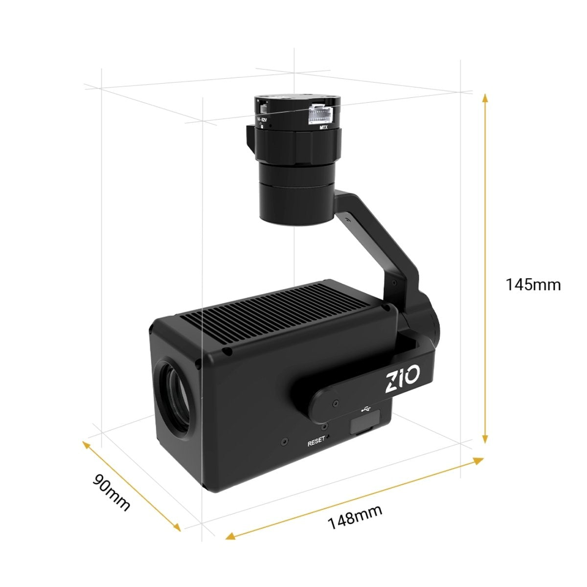 Gremsy Zio dimensions