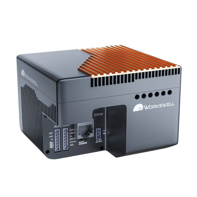 Workswell WIRIS Enterprise thermal camera, rear angle showing heat sink and ports