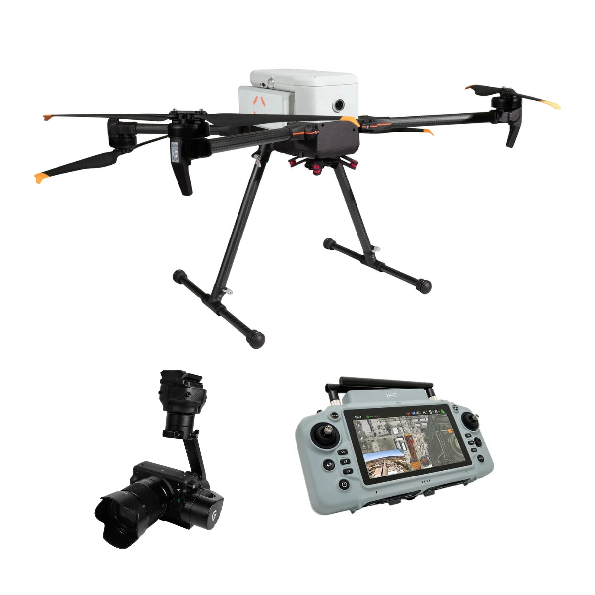 Inspired Flight IF800 drone with Sony ILX-LR1 camera and Blue Herelink controller
