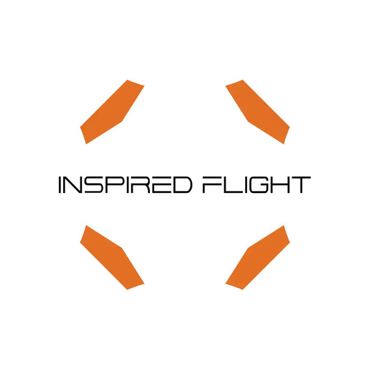 Inspired Flight logo in black and orange