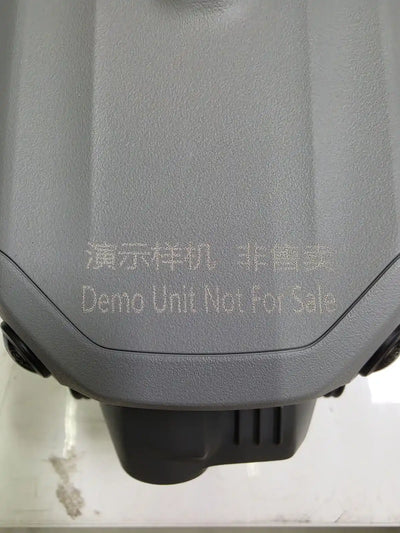 Close-up of the DJI Matrice 4T body marked Demo Unit Not for Sale