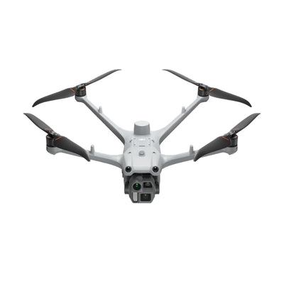DJI Matrice 4D drone, front three-quarter view with arms and propellers extended