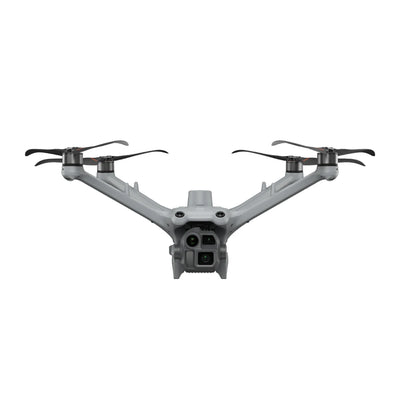 DJI Matrice 4D drone, straight-on front view showing the camera payload
