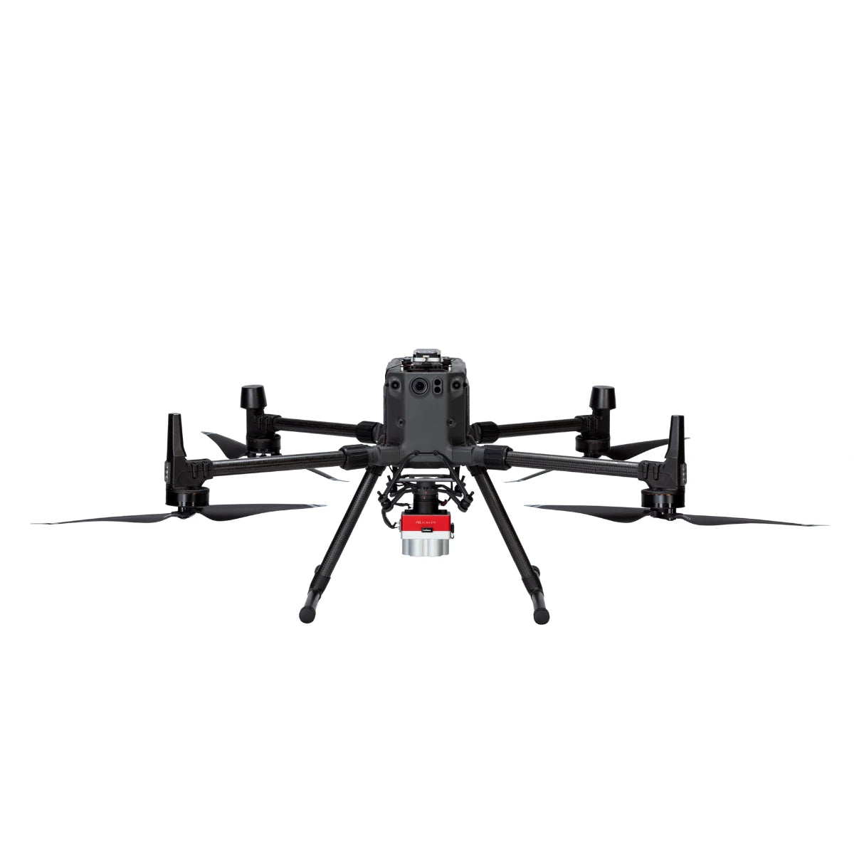 MicaSense Altum-PT multispectral camera mounted beneath a DJI Matrice drone