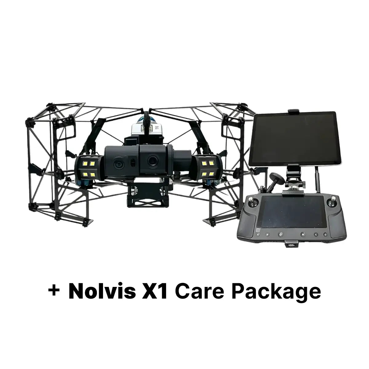 Nolvis X1 Inspection Drone Package with Care Coverage, package contents