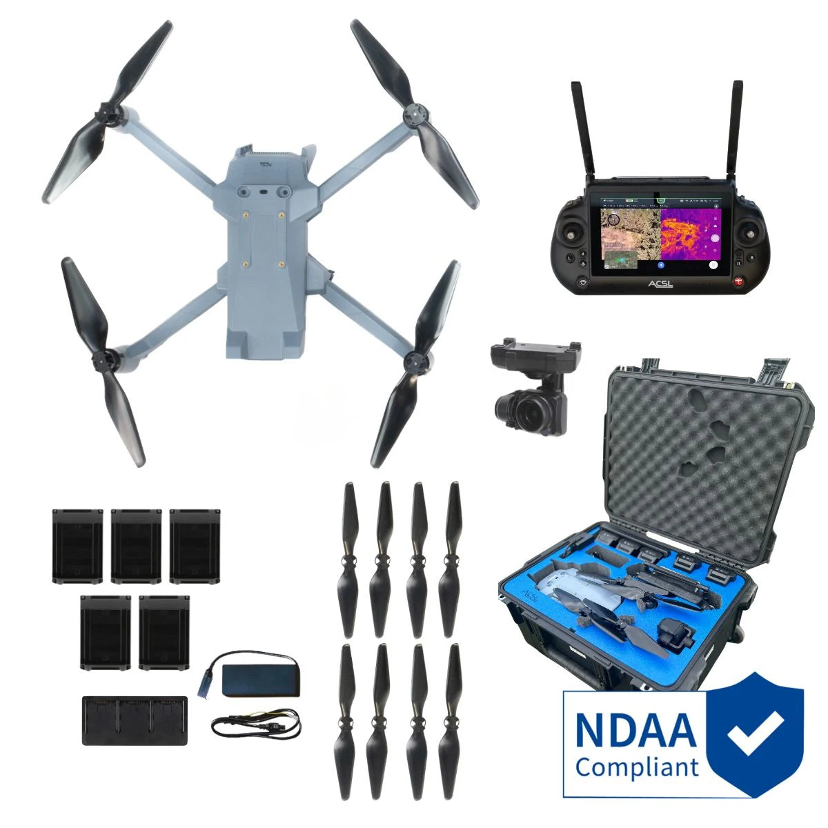 ACSL SOTEN Inspection Bundle Plus with Rapid Deployment Hard Case, package contents