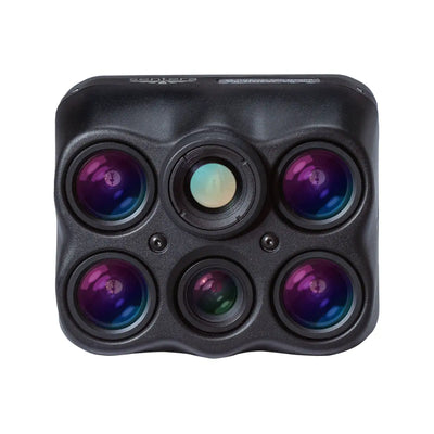 Sentera 6X Thermal Pro sensor, front view showing the six-lens array